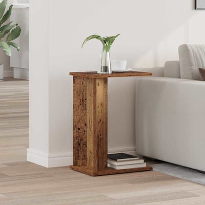vidaXL - Bijzettafel - Oudhout - 35 - x - 25 - x - 50 - cm - Bewerkt - hout