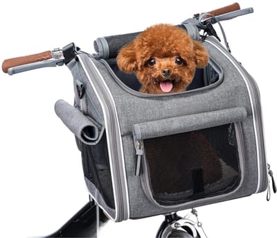 Famanu – Compacte hondenfietsmand voor kleine honden, comfortabel en veilig