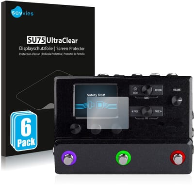 Savvies - Screenprotector voor Line 6 hx stomp - Folie Beschermfolie transparant 6 Stuks