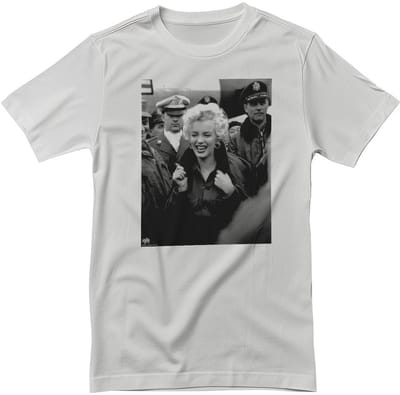 Marilyn Monroe Smile In The Crowd Photo T-shirt RD-1-MM008-DTG