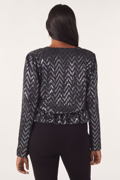 BA&SH Long Sleeves Top Black Maat: XS | Longsleeves Outlet | Dames | Zwart