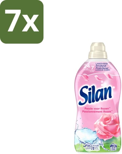 Silan – Wasverzachter – Classic Pink Passie voor Rozen – 1144 ml - Bulkverpakking - 7 stuks