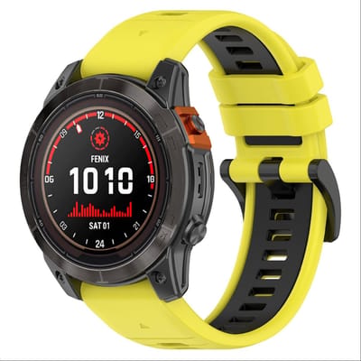 Dailygoody - Band compatibel met Garmin Fenix 8 47 mm - Zachte TPU horlogeband - Vervanging band met kleurstiksels - Stijlvol en comfortabel - Geschik...