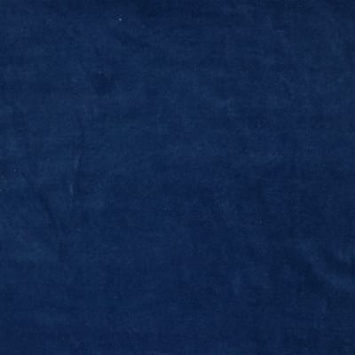 10 meter Nicky velours stof - Blauw - 150cm breed