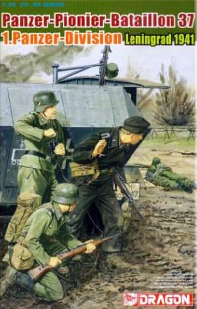 Dragon Modelbouwpakket Militaire voertuigen - 6651 Duitse Soldaten - Panzer-Pionier-Battaillon 37, 1. Panzerdivision - Figuren Plastic - 1:35 - Modelbouw