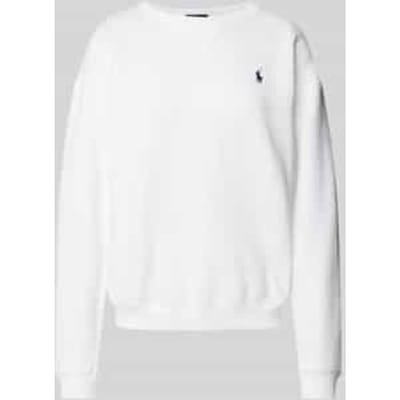 Oversized sweatshirt met logostitching