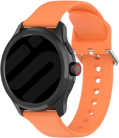 Strap-it Universele 24mm Siliconen Horlogeband geschikt voor Garmin Fenix 9 (Pro) 51mm / Fenix 8 (Pro) 51mm / Garmin Fenix 7x (Pro - Sapphire Solar) / Fenix 6x (Pro - Sapphire) / Fenix 5x (Plus) / Fenix 3 / Epix Pro (Gen 2 - 51mm) - Oranje
