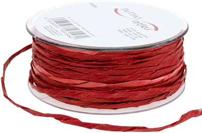 Papiersnoer rood zonder draad Ø3mm 40m