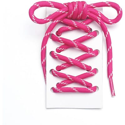 Dopamine 5MM Verdikte Ronde Schoenveters Schuine Stip Schoenveters DIY Decoratie Sneakers Canvas Casual Leer DE Train Schoenen 100cm pink