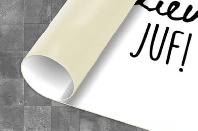 Keukenloper - Loper keuken - Quotes - Spreuken - Juf - Doei doei lieve juf! - 120x50 cm - Keukenloper vinyl