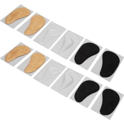 6 Paar Boogsteun Schoensteunen Kleefbare Gel Herbruikbare Boogkussentjes voor Plantaire Fasciitis white