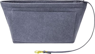 Handtas Organizer met Handvat, Diverse Compartimenten voor Tas en Make-up, Kleur: Grijs, Maat M, Ideaal voor Reizen en Dagelijks Gebruik