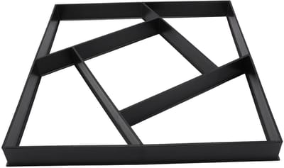 Betonnen Vloerplaat - Padvormer Tuin - Tuinpad Aanleggen - Herbruikbaar ABS Materiaal - 40x40 cm - Zwart