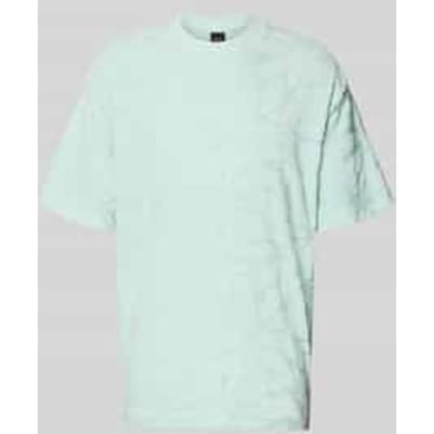 regular fit T-shirt van katoenmix model 'TE_FLOWER'