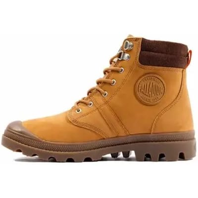 PALLADIUM PallaBrousse SC WP+ Waterproof - Heren Winter Laarzen Leer Bruin 08841-203-M , Maat: EU 44 UK 9.5