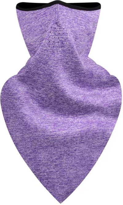Motor sjaal - Gezichtsjaal - Paars - Kraag - Motormasker - Skimasker - Gevoerd - Unisex - Uitwasbaar 60 graden - Maat: One size