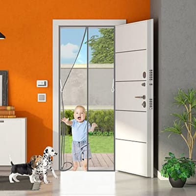 Magnetische Hordeur 90 x 250 cm voor Muggenbestrijding
