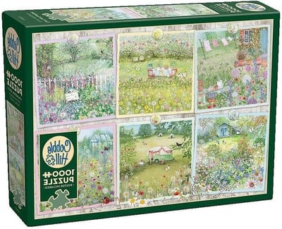 Legpuzzel Tuin - Puzzel Bloemen - Ontspannen Tijdverdrijf - Willekeurig Gesneden Stukjes - 676 x 489 cm - Roze