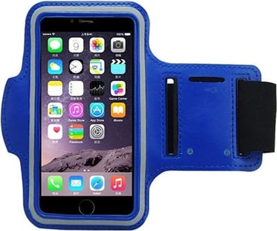 Hardloop-Sport armband blauw kleur voor S10/S+/S8/ S7/ Iphone 11/iphone x/Iphone 7/8plus, Huawei p30 pro, Psmart enz
