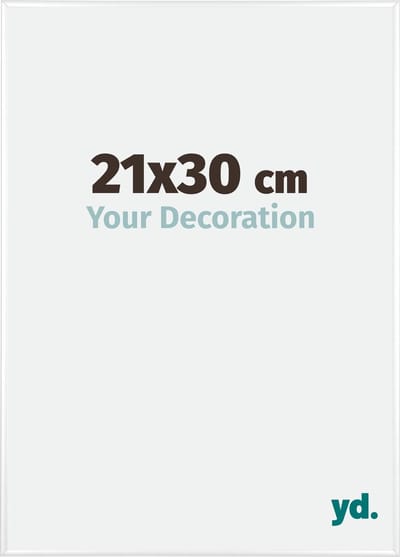 Your Decoration - Fotolijst 21x30 cm - Aluminium - Wit Hoogglans - Kent