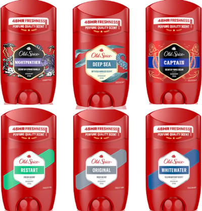 Old Spice Premium Deo Sticks Set 6 stuks - Whitewater / Original / Deep Sea / Captain / Restart / Nightpanther
