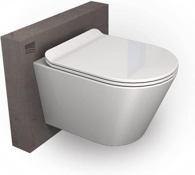 Wandhangtoilet zonder spoelrand inclusief Softclose WC-bril