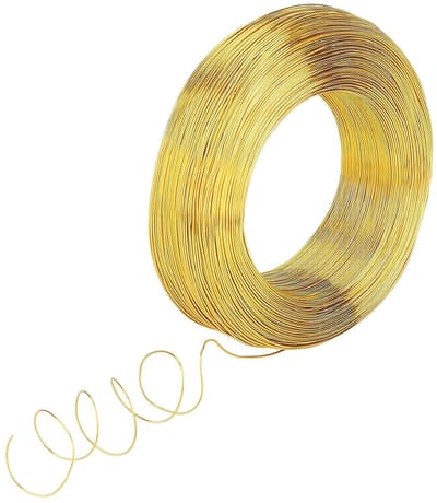 20 Gauge Aluminium Draad 300m Goud voor Sieraden, Modelleren, Beelden en Creatief Werk, 0.8mm Dikte