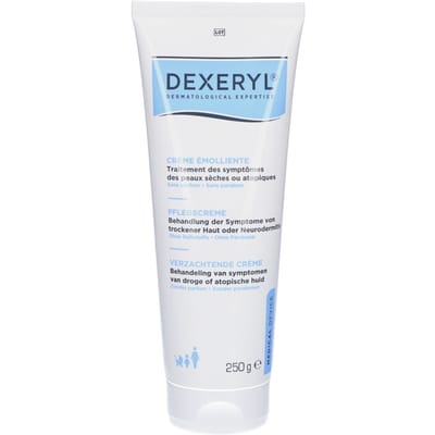 Dexeryl Verzachtende Crème | Behandeling Droge Huid en Eczeem Gezicht En Lichaam Zonder Parfum Vanaf de Geboorte 250