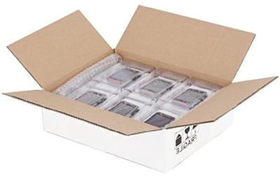 Verhuisdozen Set - Opslagbakken - Spullen Opbergen - Vochtbestendig Papier - 25x20x15 cm - Wit