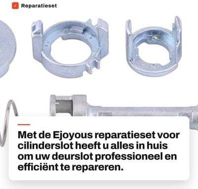 Dailygoods- Reparatieset E46 - 7-delige Reparatieset - Cilinderslot - Deurslot - Professionele Kwaliteit - Eenvoudig te Installeren