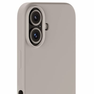 Holdit Silicone Case geschikt voor Apple iPhone 16 - Taupe