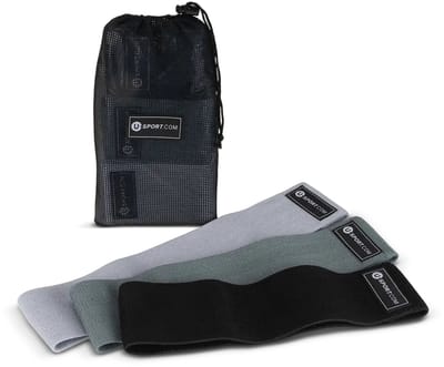 U-Sport Premium Resistance Loop Band Set - 3 Stoffen Weerstandsbanden - Anti-slip - Light, Medium & Heavy - Inclusief handig zakje