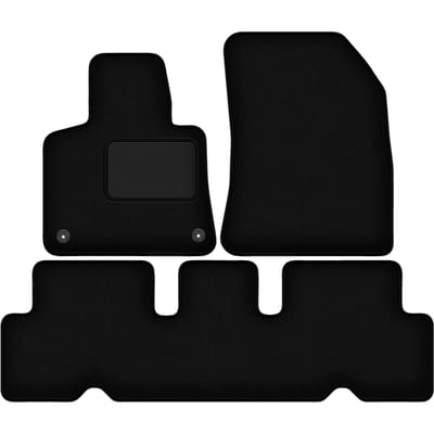 Zwarte veloursmatten voor: Citroen C4 Grand Spacetourer 5-zits (2013-2021)