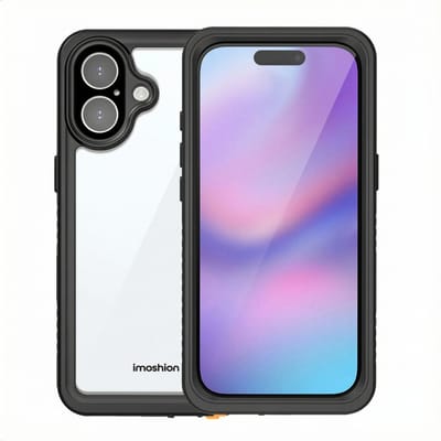imoshion Hoesje - Geschikt voor Apple iPhone 17 - Waterproof 360 case - Zwart