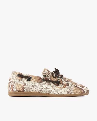 VIA VAI June Loua Mocassins dames - Leer - Cognac - Maat 37
