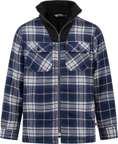 Peter Gevoerd Flanel Vest Blue/Black Check Heren