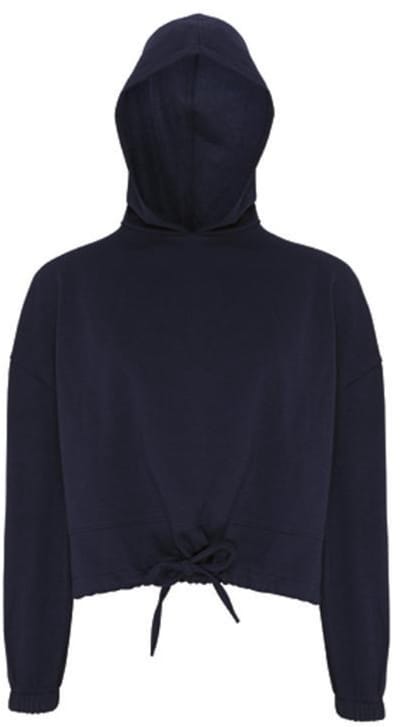 TriDri - Cropped Oversized Dames Hoodie - Navy maat XS