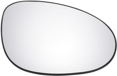 Dailygoods- Zijspiegelglas Vervanging - Rechter Zijspiegel - Convex - Verwarmd - 19cm Diagonaal - Echt Glas, Plastic - Spiegelglas
