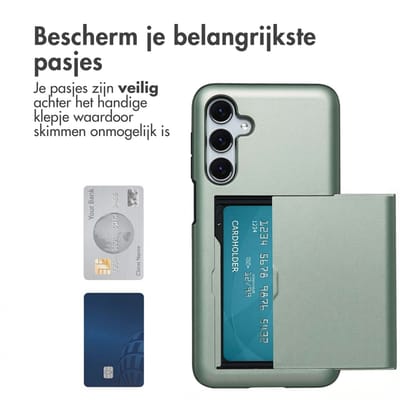 imoshion Hoesje met Pasjeshouder - Geschikt voor Samsung Galaxy A16 (4G) / A16 (5G) - Groen