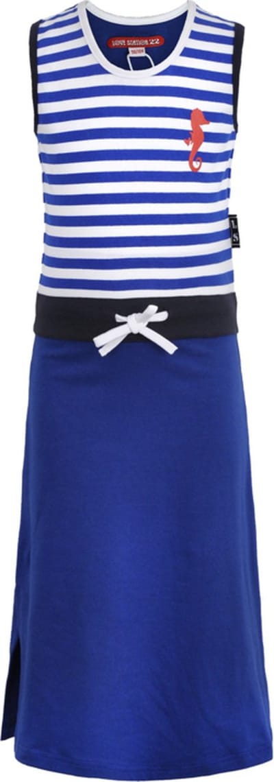 Lovestation22-Meisjes jurk Maxi Goldy-Blauw