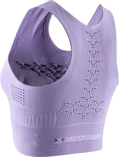 X-Bionic Energizer 4.0 Fitness Crop Top Dames Bright Lavender/Wit - XS