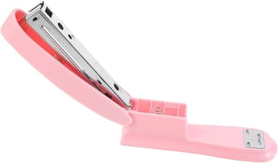 Draagbare Nietmachine - Mini Nietapparaat - Papier Bundelen - Stabiele Nietprestaties - 12 cm - Roze