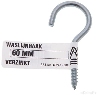 Deltafix - Waslijnhaak verz 60mm