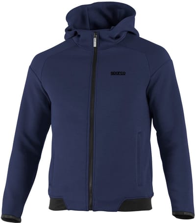 Sparco Hoodie Vest Full Zip Vest - Zwart — Marineblauw — XL