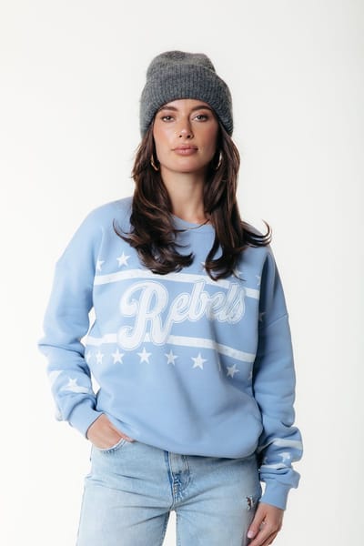 Colourful Rebel Rebels Stars Dropped Shoulder Sweat - S