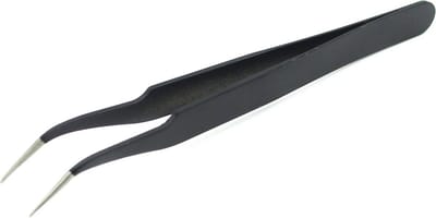 Let op type!! JIAFA JF-604 Curved Tip Tweezers (Black)