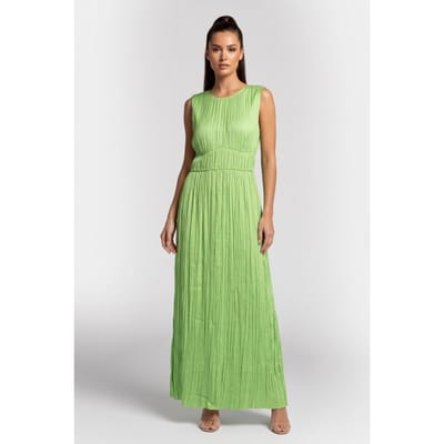 ARKET Gullvi Sl Dress Green Maat: 34 | Maxi Jurken Outlet | Dames | Groen