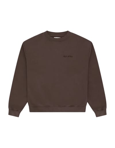 Arbor Antwerp Big Application Sweaters Donkerbruin Big Application Crewneck