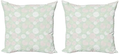 ABAKUHAUS Mint Kussenhoes Set – 2x45x45 cm – Dubbelzijdig bedrukt – Multicolor