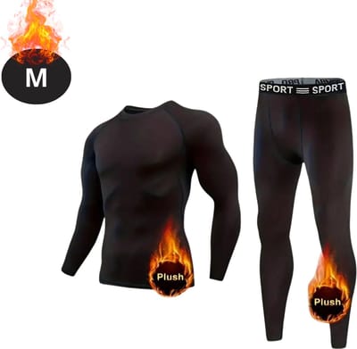 Bovista Thermokleding Heren - Thermobroek - Thermoset - Thermolegging - Winter - Thermoshirt - Zwart - M